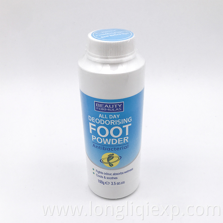 Wholesale 100g antifungal deodorant foot powder spray remover